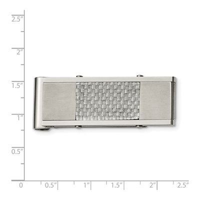 Stainless Steel Carbon Fiber Money Clip – view 4