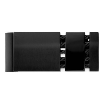 Men's Stainless Steel Black IP Cable Money Clip