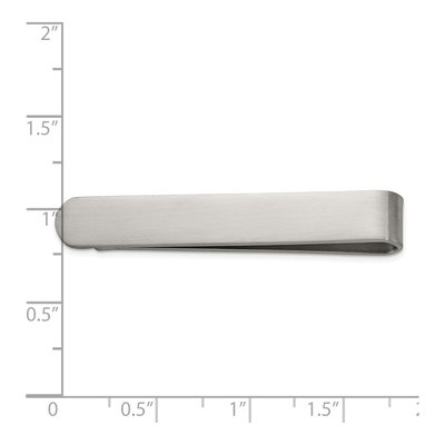 Stainless Steel Brushed Tie Bar/Money Clip – view 6
