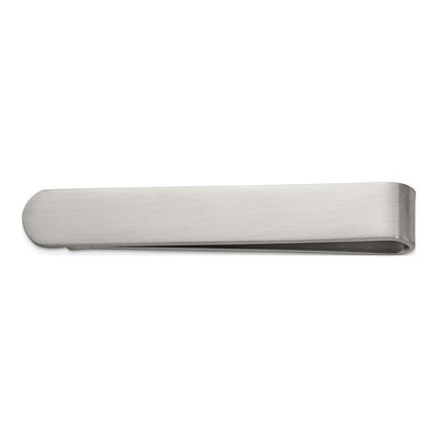 Stainless Steel Brushed Tie Bar/Money Clip