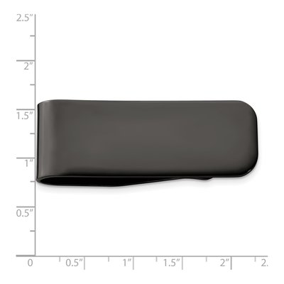 Stainless Steel Black IP Money Clip – view 6