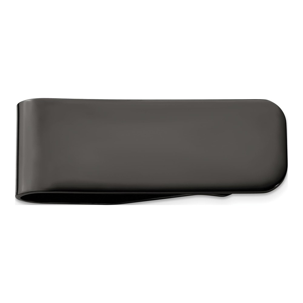 Stainless Steel Black IP Money Clip