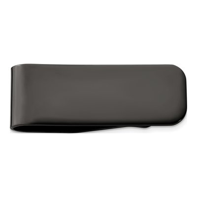 Stainless Steel Black IP Money Clip