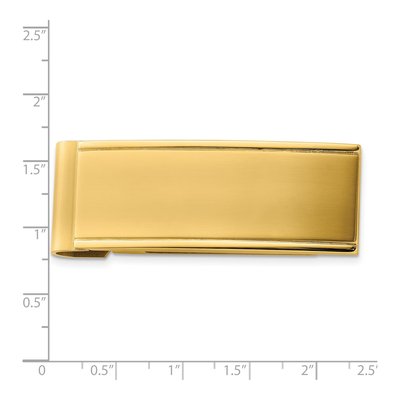 Stainless Steel Gold-Tone IP Money Clip – view 6