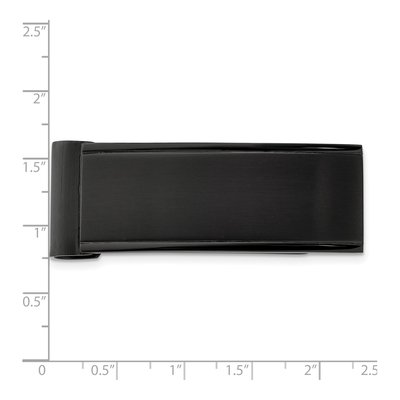 Men's Stainless Steel Black IP Money Clip | Chisel – view 6