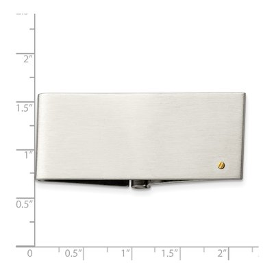 Men's Chisel Stainless Steel Money Clip, Gold Tone – view 4