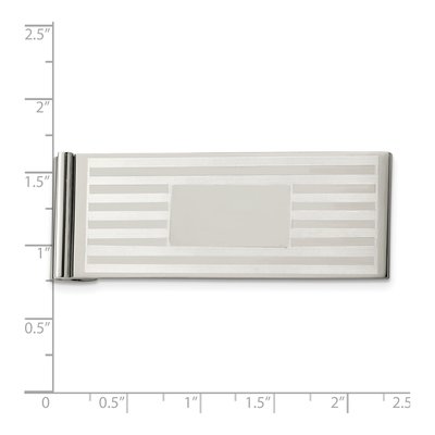 Stainless Steel Brushed Money Clip – view 6