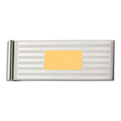 Stainless Steel Yellow IP Money Clip