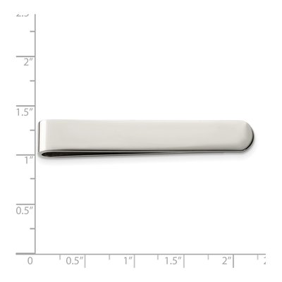 Stainless Steel Polished Tie Bar / Money Clip – view 4
