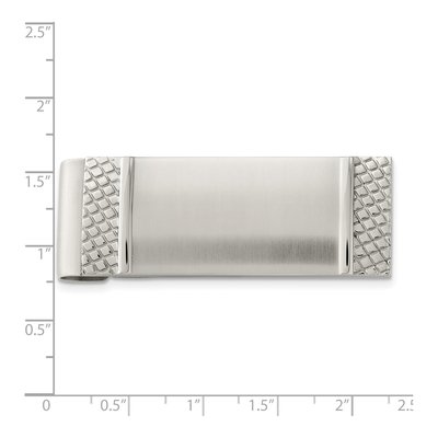 Stainless Steel Brushed Money Clip – view 6