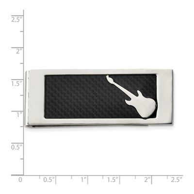 Stainless Steel Guitar Money Clip – view 5