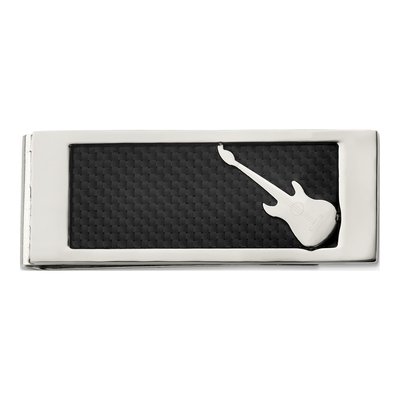 Stainless Steel Guitar Money Clip