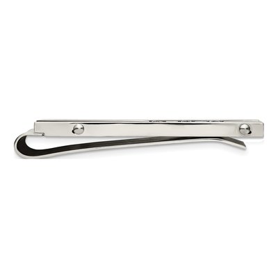 Men's Chisel Steel Black IP CZ Money Clip – view 3
