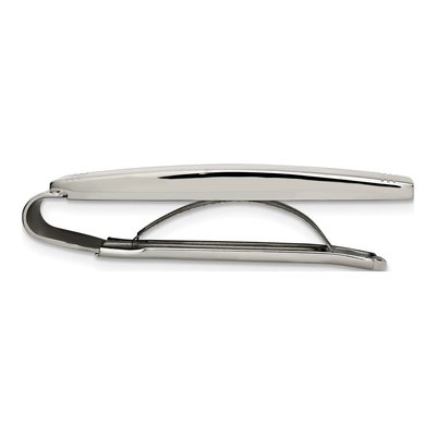 Men's Chisel Stainless Steel Grooved Money Clip – view 3