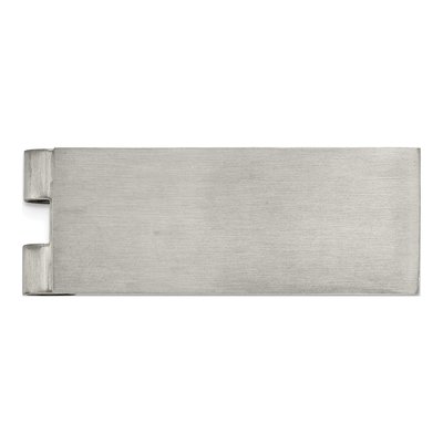 Men's Chisel Stainless Steel Brushed Money Clip