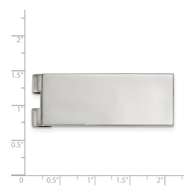 Stainless Steel Polished Money Clip – view 4