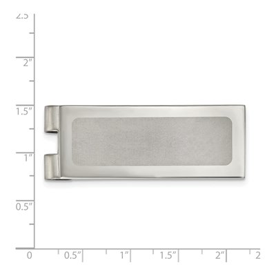 Stainless Steel Laser-Cut Money Clip – view 4