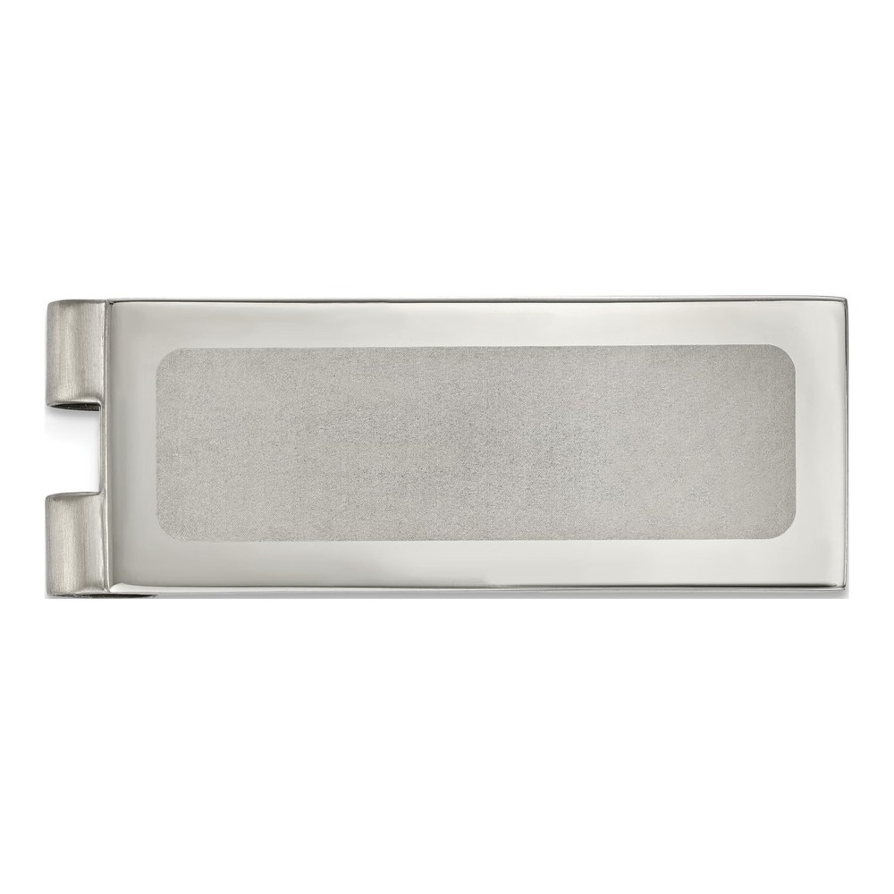 Stainless Steel Laser-Cut Money Clip
