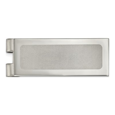 Stainless Steel Laser-Cut Money Clip