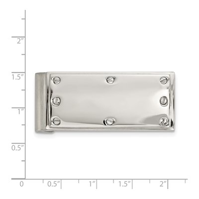 Stainless Steel Polished Money Clip – view 4