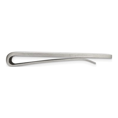 Stainless Steel Money Clip with CZ Inlay – view 3