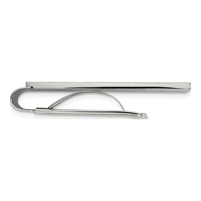 Stainless Steel Grooved Money Clip – view 3