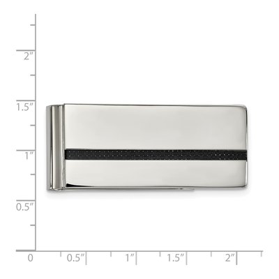 Stainless Steel Carbon Fiber Money Clip – view 4