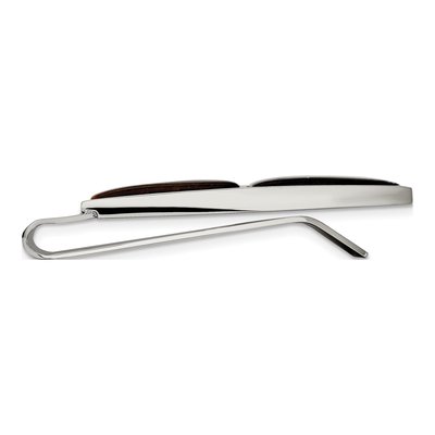 Men's Stainless Steel Tiger's Eye Money Clip – view 3