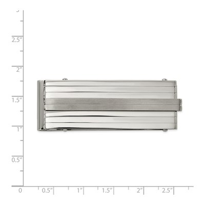Stainless Steel Brushed Money Clip – view 4