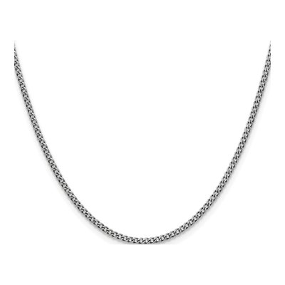 Stainless Steel 2mm Antiqued Round Curb Chain – view 3