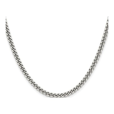 Stainless Steel 4mm Round Curb Chain – view 4