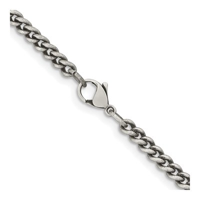 Stainless Steel 4mm Round Curb Chain – view 5