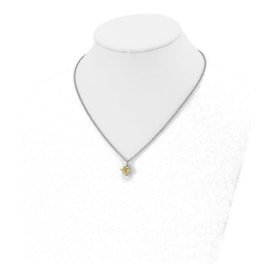 Stainless Steel CZ Pendant Necklace – view 6
