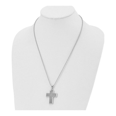 Stainless Steel Cross Pendant Necklace – view 5