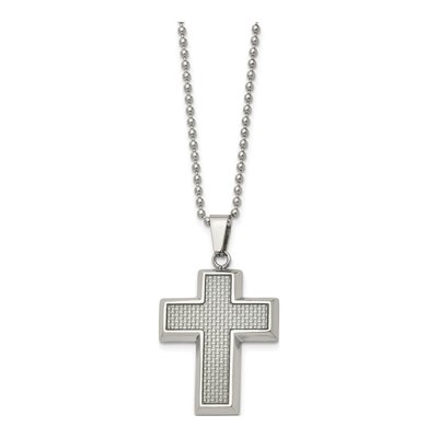 Stainless Steel Cross Pendant Necklace