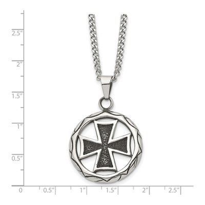 Stainless Steel Cross Pendant Necklace – view 7