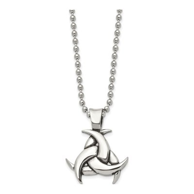 Stainless Steel Celtic Knot Pendant Necklace – view 5
