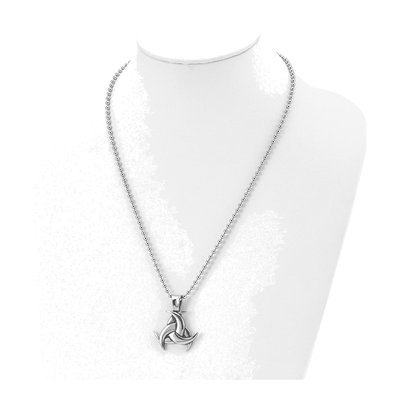 Stainless Steel Celtic Knot Pendant Necklace – view 6