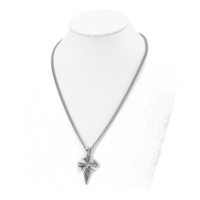 Stainless Steel Dagger Cross Pendant Necklace – view 6