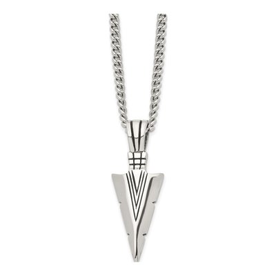 Stainless Steel Dagger Pendant Necklace – view 5