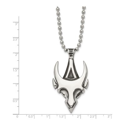 Stainless Steel Skull Pendant Necklace – view 5