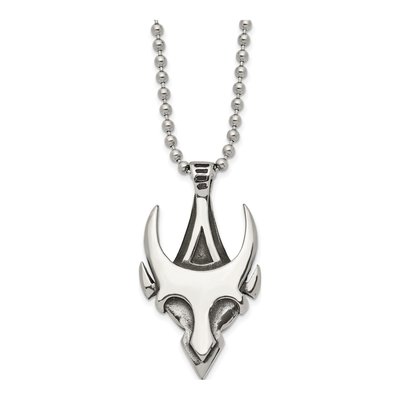 Stainless Steel Skull Pendant Necklace