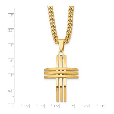 Stainless Steel Cross Pendant Necklace – view 7