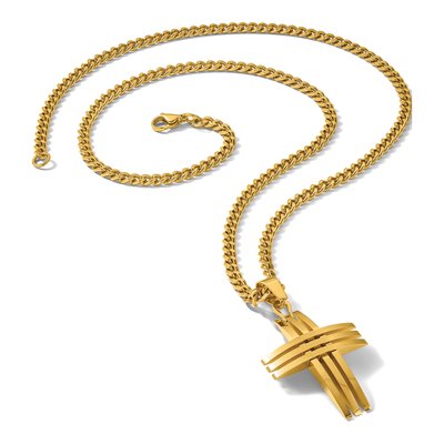 Stainless Steel Cross Pendant Necklace – view 8
