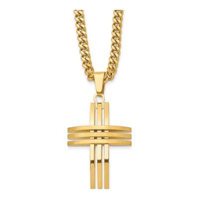 Stainless Steel Cross Pendant Necklace