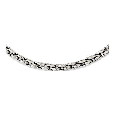 Men's Stainless Steel 8mm Oval Cable Chain – view 3