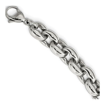 Men's Stainless Steel 8mm Oval Cable Chain – view 5