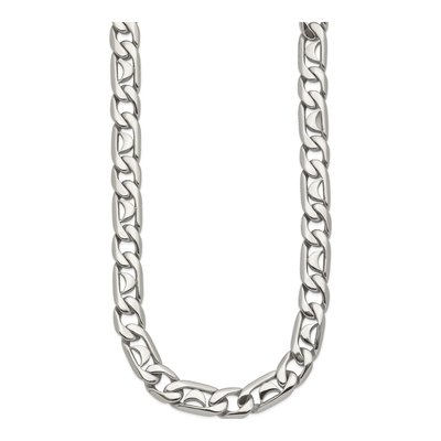 Men's Stainless Steel 9mm Fancy Link Chain – view 5