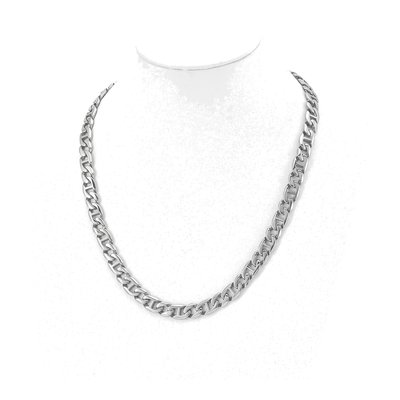 Men's Stainless Steel 9mm Fancy Link Chain – view 7