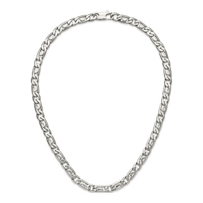 Men's Stainless Steel 9mm Fancy Link Chain – view 8